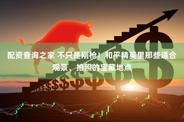 配资查询之家 不只是刚枪！和平精英里那些适合观景、拍照的宝藏地点